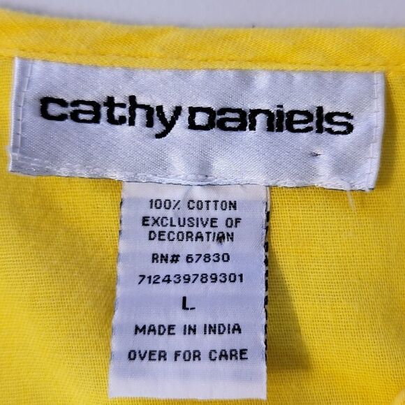 Cathy Daniel's Yellow Embellished  Blouse - Picture 4 of 9